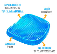Cargar imagen en el visor de la galería, Asiento Cojín de gel Ortopédico - Flexible y Confortable