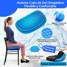 Cargar imagen en el visor de la galería, Asiento Cojín de gel Ortopédico - Flexible y Confortable